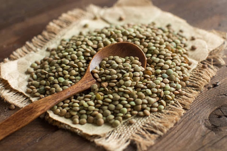 India's green lentil